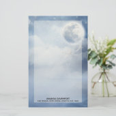 白鳥の美しい青飛んでいるい空 便箋 (スタンド正面)