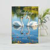 白鳥の美モダン結婚しさ 招待状 (スタンド正面)