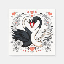 白鳥の贅沢な結婚式のテーブルコーディネート