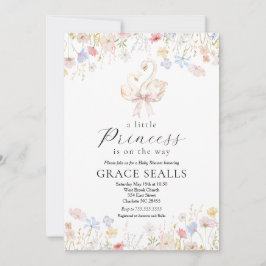 白鳥の赤ちゃんシャワーの招待状 招待状