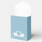 白鳥の赤ちゃんシャワーバードとクラウンコーエッドブルー フェイバーボックス (オープン)