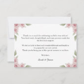 白鳥の赤ちゃんシャワー サンキューカード (裏面)