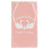 白鳥の赤ちゃんシャワー スモールペーパーバッグ (裏面)