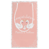 白鳥の赤ちゃんシャワー スモールペーパーバッグ (正面)
