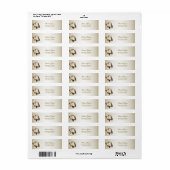 白鳥の返送先ラベル ラベル (フルシート)