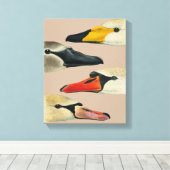 白鳥の野鳥自然顔 キャンバスプリント (インサイチュ (ウッドフロア))