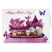 白鳥の青い戦車とカップケーキ母の日 (正面横)