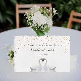 白鳥の鳥50金ゴールド結婚記念日 ゲストブック