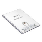 白鳥はホワイトネーム日記の大学が支配を愛する ノートブック (右側)