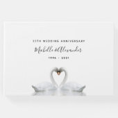 白鳥は25周年を迎え結婚て鳥を愛する ゲストブック (正面)