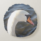 白鳥まくらまくらまくらまくらみ ラウンドクッション (正面)