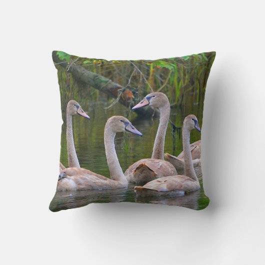 白鳥まくら クッション (裏面)