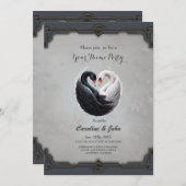 白鳥エレガントが一緒にハートを探す。 招待状 (正面/裏面)