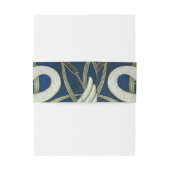 白鳥エレガントをテーマにした結婚式招待状ベリーバンド 招待状ベリーバンド (裏面例)