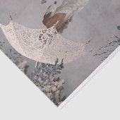 白鳥エレガントブライダルポートレートパラソルの女性 薄葉紙 (詳細)