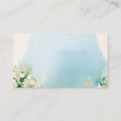 白鳥エレガント赤ちゃんシャワーおむつラッフル エンクロージャーカード (裏面)