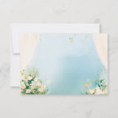 白鳥エレガント赤ちゃんシャワーサンキューカード サンキューカード (裏面)