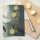 白鳥オードボンバードホワイトウォーター キッチンタオル (四つ折り)