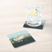 白鳥オードボンバードホワイトウォーター スクエアペーパーコースター (インサイチュ)