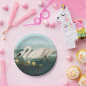 白鳥オードボンバードホワイトウォーター ペーパープレート (パーティー)