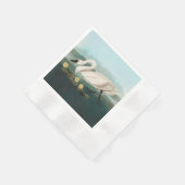 白鳥オードボンバードホワイトウォーター 縁ありカクテルナプキン (角)