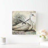 白鳥グラフィック スクエア壁時計 (ホーム)