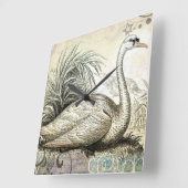 白鳥グラフィック スクエア壁時計 (傾斜)