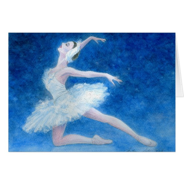 白鳥グリーティングカード (正面横)