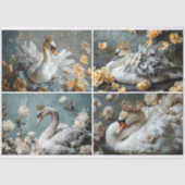 白鳥コラージュのデコページ 薄葉紙 (正面)