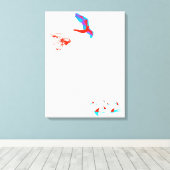 白鳥ダイビング キャンバスプリント (インサイチュ (ウッドフロア))