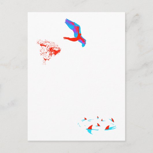 白鳥ダイビング ポストカード (正面)