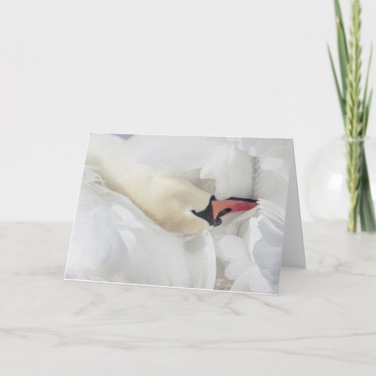 白鳥ノートカー空白のドをミュート カード (正面)