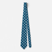 白鳥パターン02 -海青 ネクタイ (正面)