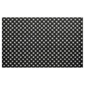 白鳥パターン02 – 黒の上の白 ファブリック (ヤード)