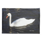 白鳥ピローケースをミュート 枕カバー (裏面)