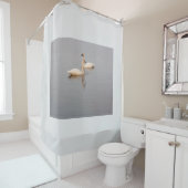 白鳥ペアシャワーカーテン シャワーカーテン (インサイチュ)