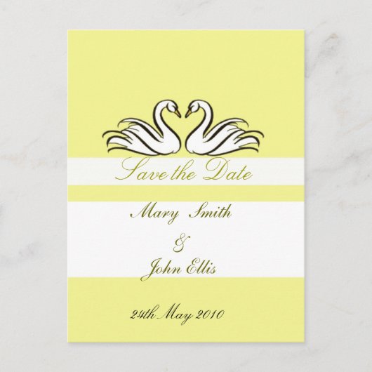 白鳥ポストカードで日付を保存 案内ポストカード (正面)