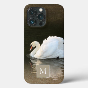 白鳥モノグラムをミュート iPhone 13 PROケース