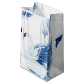 白鳥中国の羽の模様抱き枕 スモールペーパーバッグ (正面アングル)