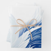 白鳥中国の羽の模様抱き枕 ラッピングペーパーシート (インサイチュ)