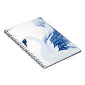 白鳥中国の羽の模様 ノートブック (右側)