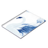 白鳥中国の羽の模様 ノートブック (左側)