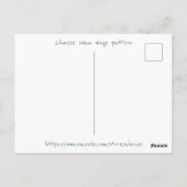 白鳥中国の羽の模様 ポストカード (裏面)