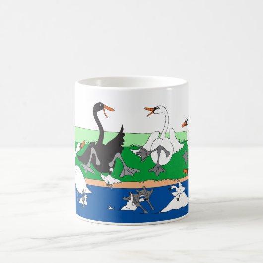 白鳥会話？ コーヒーマグカップ (中央)