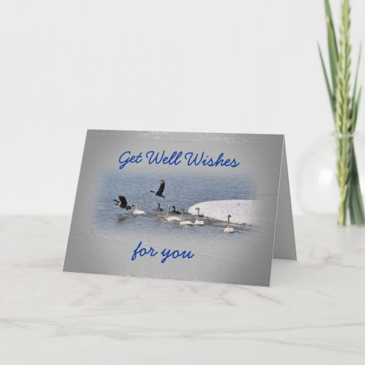 白鳥及びガチョウのembbk-は大事な行事をカスタマイズ カード (正面)