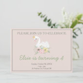 白鳥姫の誕生日の写真 招待状 (スタンド正面)