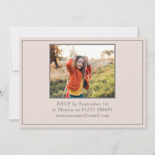 白鳥姫の誕生日の写真 招待状 (裏面)