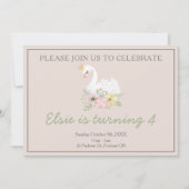 白鳥姫の誕生日 招待状 (正面)