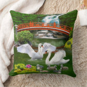 白鳥家族 クッション (ブランケット)