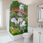白鳥家族 シャワーカーテン (インサイチュ)